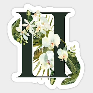 Gemini Horoscope Zodiac White Orchid Design Sticker